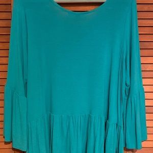 Ashley Stewart Bell Cuff Top